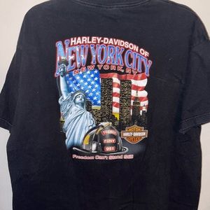 Harley Davidson New York City Firemen 911 FDNY T-Shirt Mens size XL